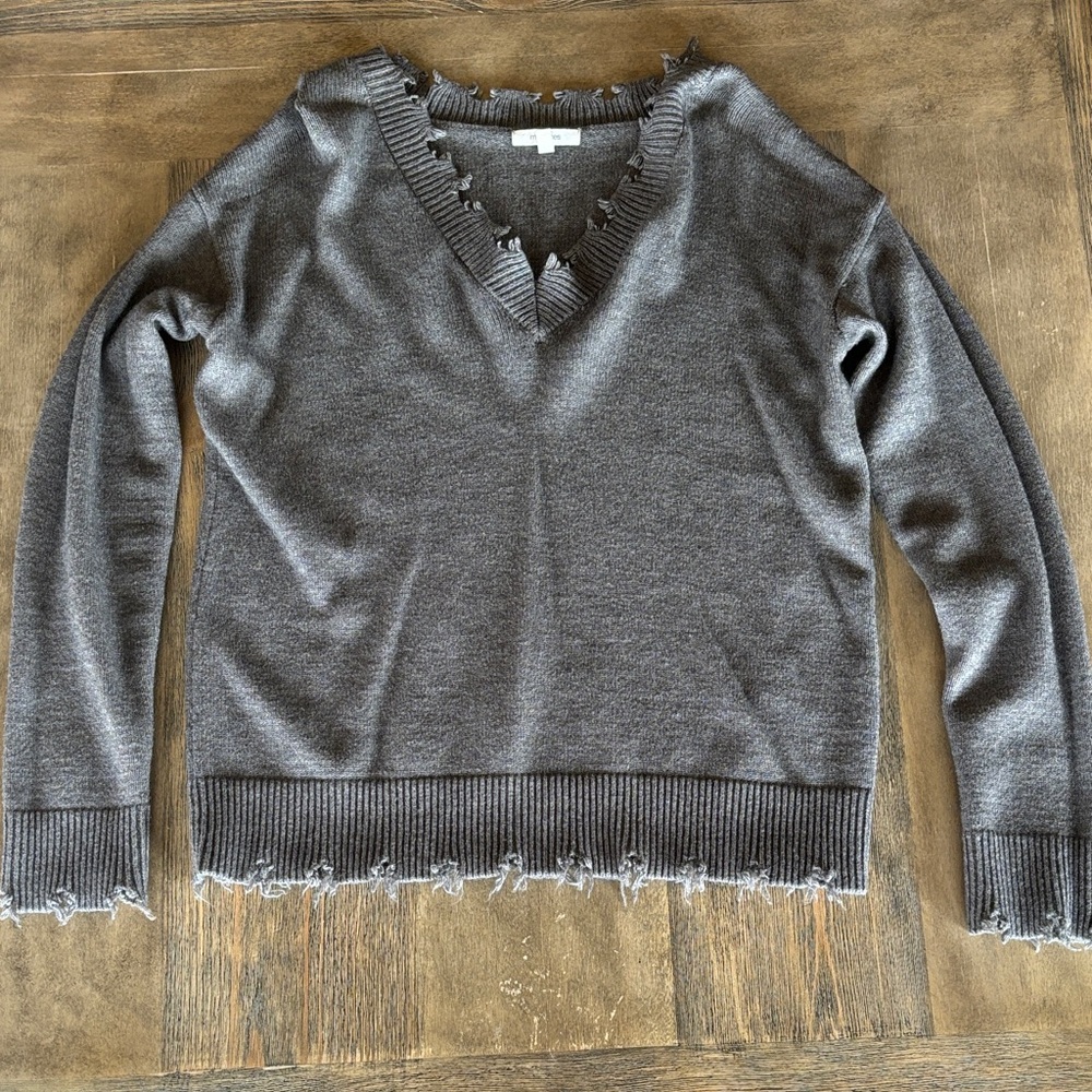 Maurices Charcoal V-Neck Sweater